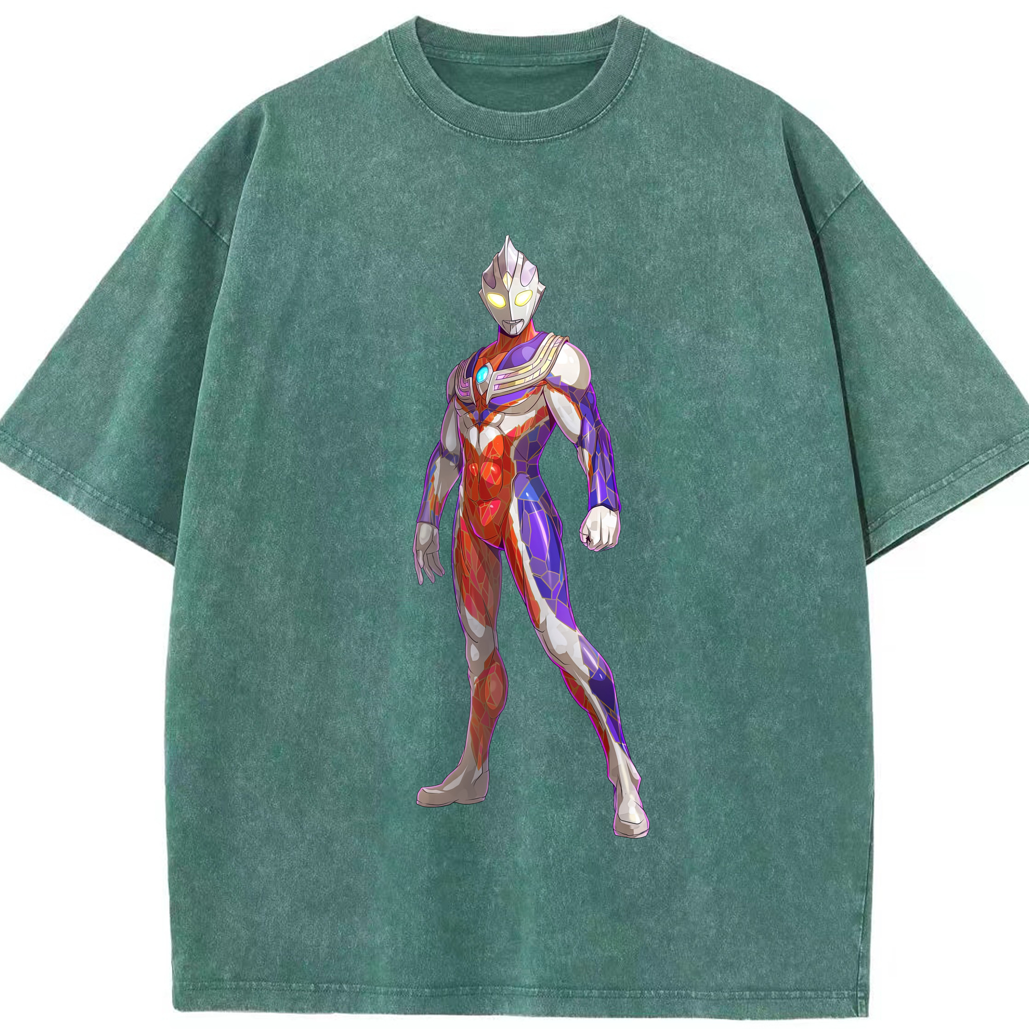 （画像用） ウルトラマン Ultraman 綿100% ヴィンテージ風 半袖Tシャツ（フロントプリント）